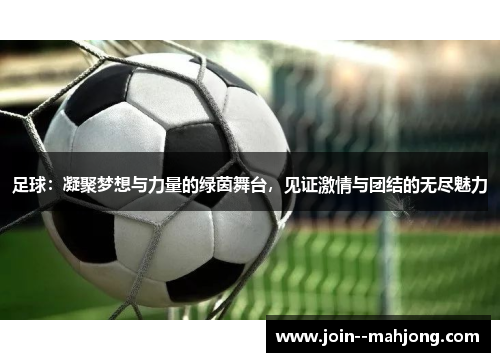 足球：凝聚梦想与力量的绿茵舞台，见证激情与团结的无尽魅力